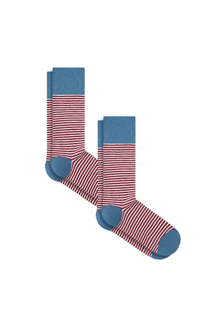 Bio-Baumwoll-Socken mit längerem Bündchen - 2er Pack