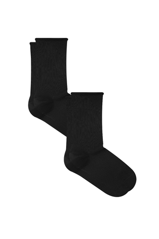 Bio-Baumwoll-Socken mit Rollrand Unisex – 2er Pack