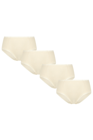 Damen Hipster mit Spitze (4er Pack)