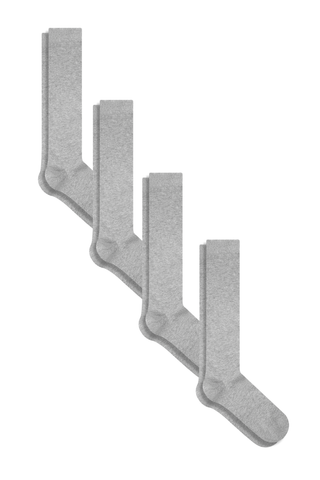 Bio-Baumwoll-Kniestrümpfe Unisex – 4er Pack