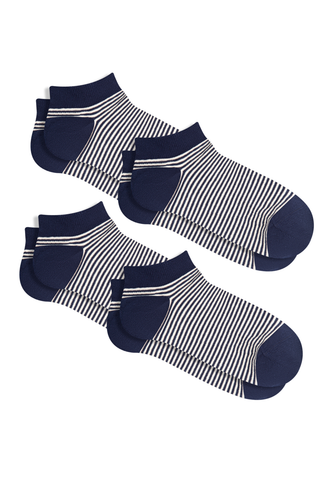 Bio-Baumwoll-Sneakersocken Unisex - 4er Pack