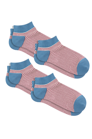 Bio-Baumwoll-Sneakersocken Unisex - 4er Pack