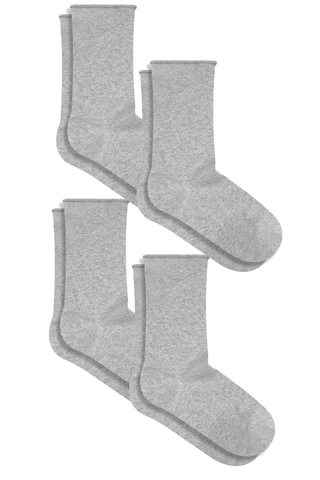 Bio-Baumwoll-Socken mit Rollrand Unisex – 4er Pack