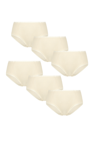 Damen Hipster mit Spitze (6er Pack)