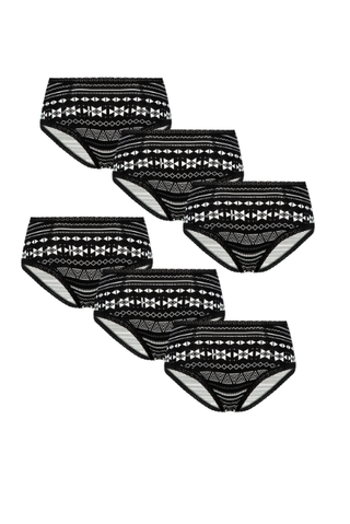 Damen Hipster mit Spitze (6er Pack)
