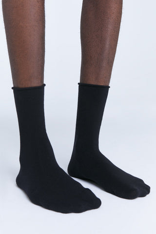 Bio-Baumwoll-Socken mit Rollrand Unisex – 6er Pack