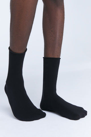 Bio-Baumwoll-Socken mit Rollrand Unisex – 6er Pack