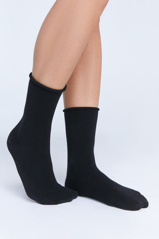 Bio-Baumwoll-Socken mit Rollrand Unisex – 4er Pack