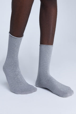 Bio-Baumwoll-Socken mit Rollrand Unisex – 6er Pack