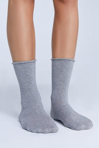 Bio-Baumwoll-Socken mit Rollrand Unisex