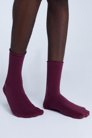 Bio-Baumwoll-Socken mit Rollrand Unisex