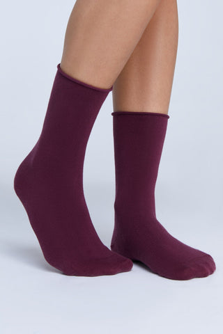 Bio-Baumwoll-Socken mit Rollrand Unisex – 4er Pack