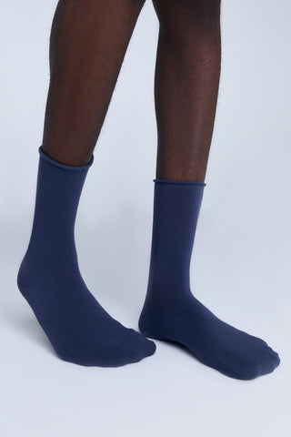Bio-Baumwoll-Socken mit Rollrand Unisex – 4er Pack