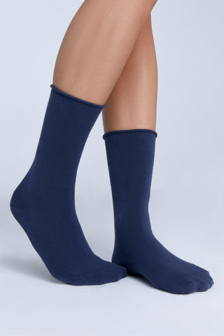 Bio-Baumwoll-Socken mit Rollrand Unisex