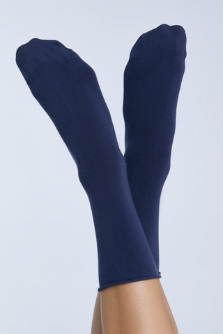 Bio-Baumwoll-Socken mit Rollrand Unisex – 2er Pack