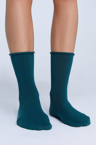 Bio-Baumwoll-Socken mit Rollrand Unisex – 6er Pack