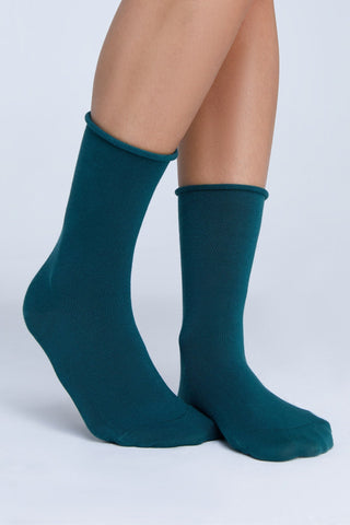 Bio-Baumwoll-Socken mit Rollrand Unisex – 2er Pack