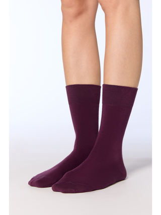 Bio-Baumwoll-Socken mit längerem Bündchen