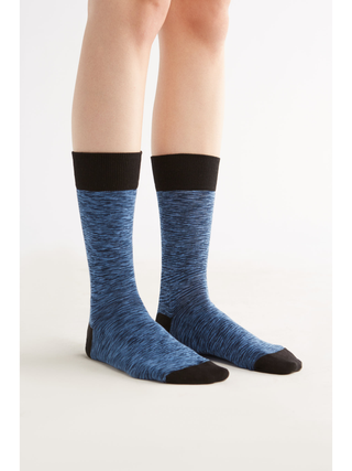 Bio-Baumwoll-Socken mit längerem Bündchen - 4er Pack
