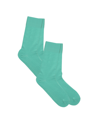 Bio-Baumwoll-Socken mit längerem Bündchen - 2er Pack