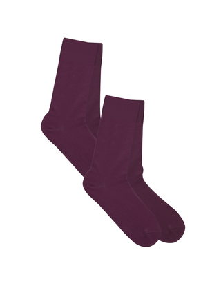 Bio-Baumwoll-Socken mit längerem Bündchen - 2er Pack