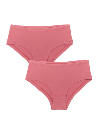 Bio-Baumwoll-Mädchen Hipster-2er Pack