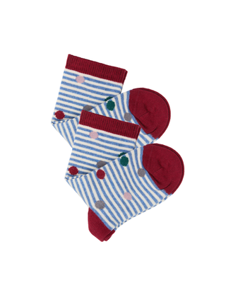Bio-Baumwoll-Kindersocken-2er Pack