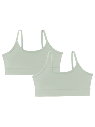 Bio-Baumwoll-Mädchen Bustier-2er Pack