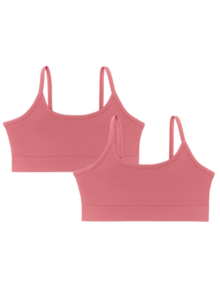 Bio-Baumwoll-Mädchen Bustier-2er Pack