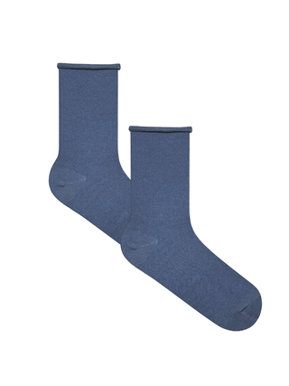 Bio-Baumwoll-Socken mit Rollrand Unisex – 2er Pack