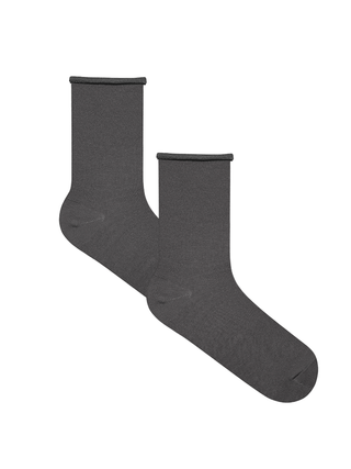 Bio-Baumwoll-Socken mit Rollrand Unisex – 2er Pack