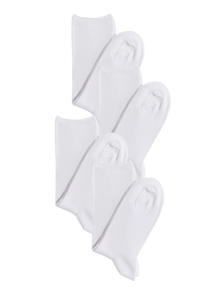 Bio-Baumwoll-Socken mit Rollrand Unisex – 4er Pack