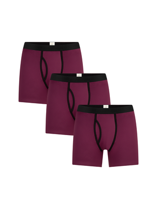 Bio-Baumwoll-Herren Boxershorts mit Eingriff - 3er Pack