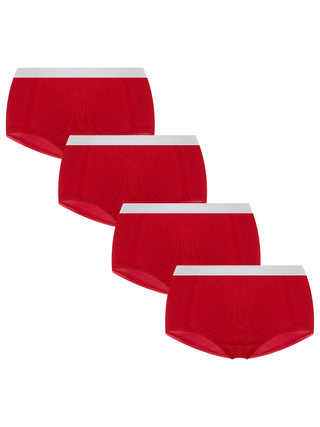 Bio-Baumwoll-Boyshorts – 4er Pack