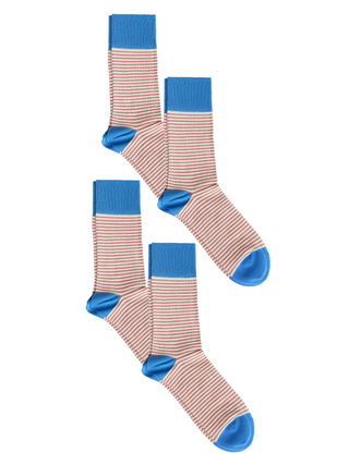 Bio-Baumwoll-Socken mit längerem Bündchen - 4er Pack