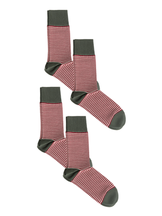 Bio-Baumwoll-Socken mit längerem Bündchen - 4er Pack