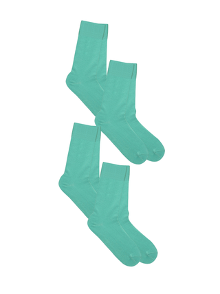 Bio-Baumwoll-Socken mit längerem Bündchen - 4er Pack