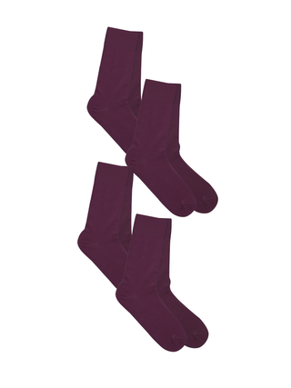 Bio-Baumwoll-Socken mit längerem Bündchen - 4er Pack