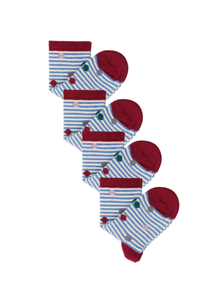 Bio-Baumwoll-Kindersocken-4er Pack