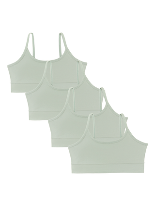 Bio-Baumwoll-Mädchen Bustier-4er Pack