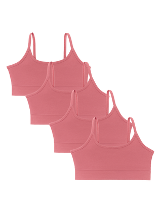 Bio-Baumwoll-Mädchen Bustier-4er Pack