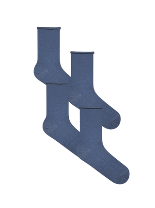 Bio-Baumwoll-Socken mit Rollrand Unisex – 4er Pack