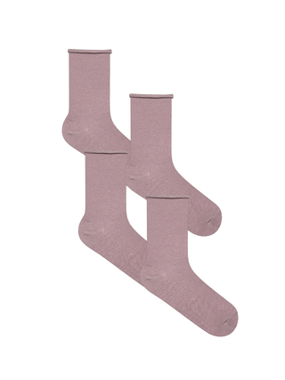 Bio-Baumwoll-Socken mit Rollrand Unisex – 4er Pack
