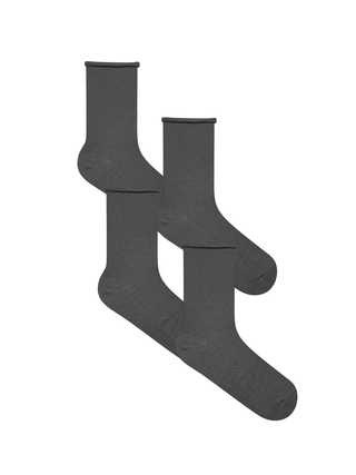 Bio-Baumwoll-Socken mit Rollrand Unisex – 4er Pack