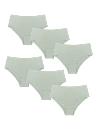 Bio-Baumwoll-Mädchen Hipster-6er Pack
