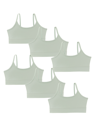 Bio-Baumwoll-Mädchen Bustier-6er Pack