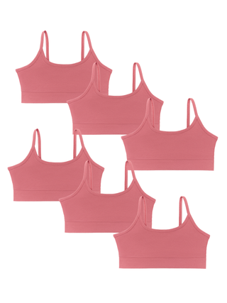 Bio-Baumwoll-Mädchen Bustier-6er Pack