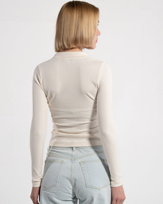 3ER SET DAMEN LANGARM BLUSE | SCHWARZ/ZARTES BEIGE/NAVY