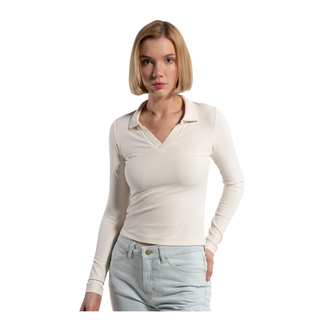 WOMEN'S LS BLOUSE | GARDENIA