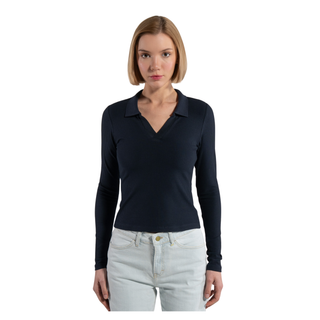 WOMEN'S LS BLOUSE | NAVY